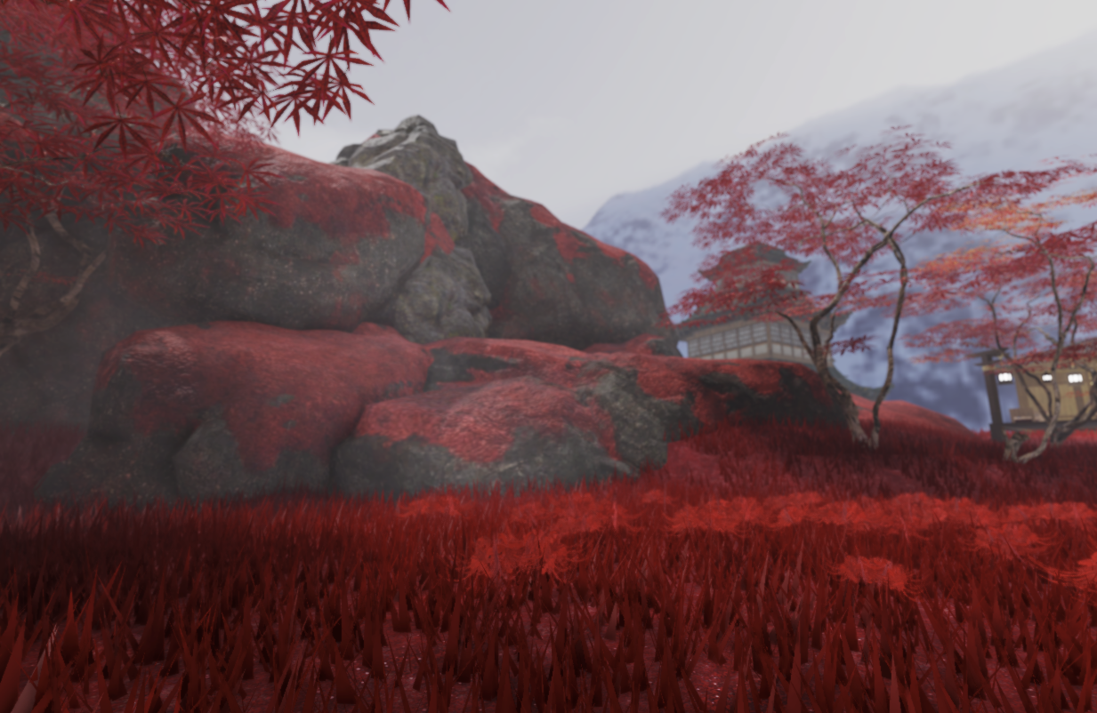 Roblox red landscape scene